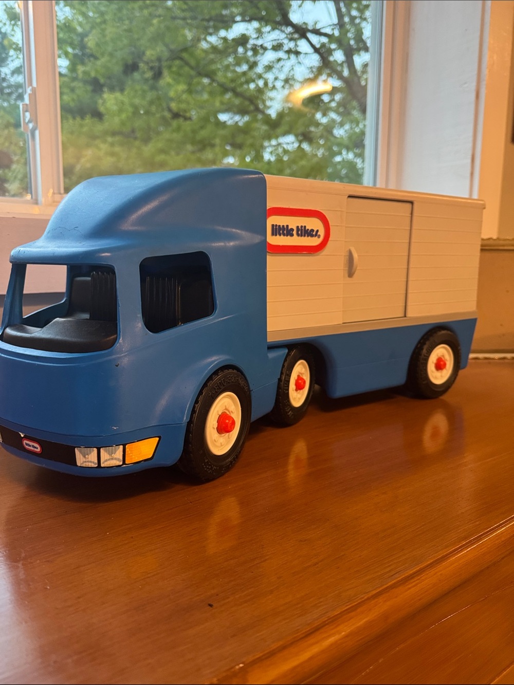 Vintage Blue Little Tikes Toy Transport Truck
